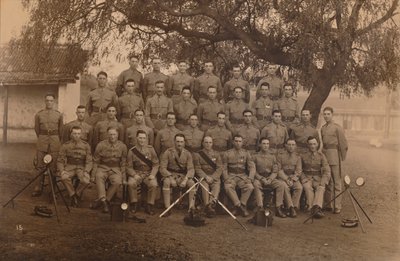 Battalion Signalers prvního praporu, Královský vlastní královský West Kent Regiment. Poona, In od Unbekannt