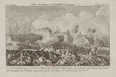 Bitva u Jemappes, 1792. od Unbekannt