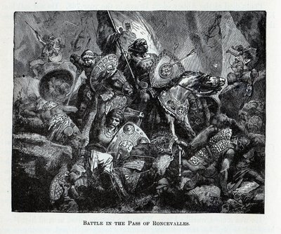Bitva u průsmyku Roncevaux, 1882 od Unbekannt