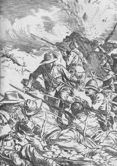 Bitva u Spion Kop, Búrská válka, Jižní Afrika, 1900 1906 od Unbekannt