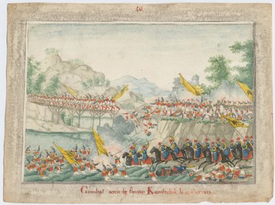 Bitva na řece Kamčik 15. října 1828, 1829 od Unbekannt