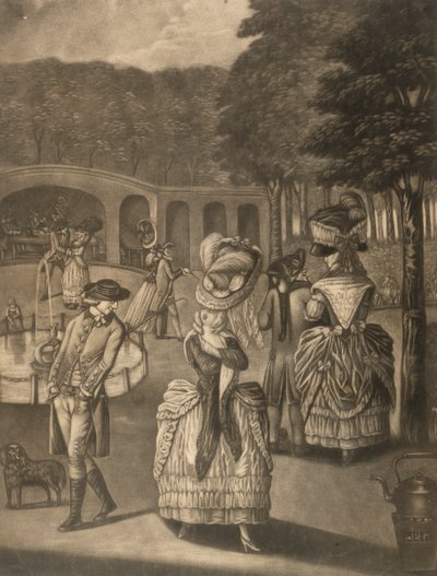 Krásy Bagnigge Wells, Londýn, konec 18. století od Unbekannt