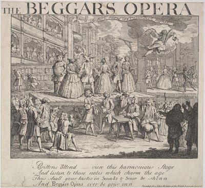 Žebrácká opera, 1728. od Unbekannt