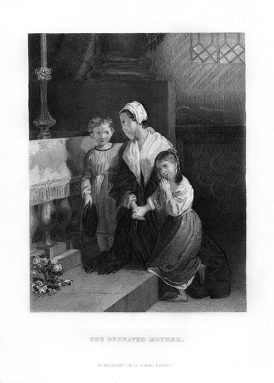 Pozůstalá matka, 1872 od Unbekannt
