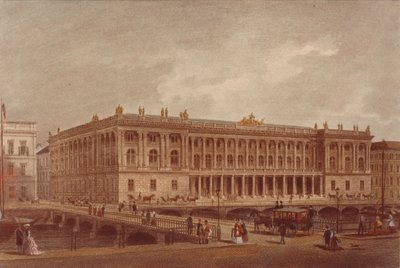 Berlínská burza na Burgstrasse, konec 1860-počátek 1870 od Unbekannt