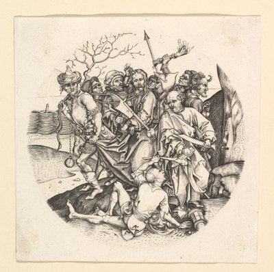 Kopie Zrady Krista v rondelu, ca. 1435-1491. od Unbekannt