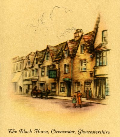 Černý kůň, Cirencester, Gloucestershire, 1936. od Unbekannt