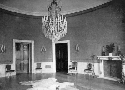 Modrý pokoj v Bílém domě, Washington DC, USA, 1908 od Unbekannt