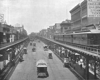 The Bowery, při pohledu na sever, New York, USA, c1900. od Unbekannt