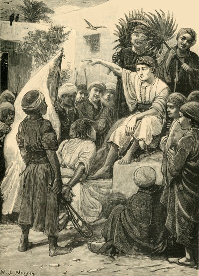 Chlapec Cyrus hraje krále, 1890. od Unbekannt