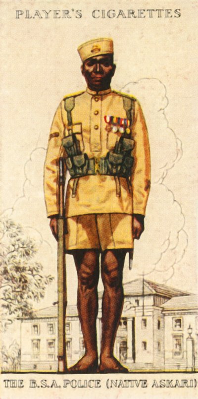 Britský jihoafrický policejní domorodec Askari, 1936. od Unbekannt