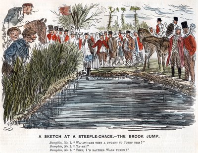 The Brook Jump, 1863 od Unbekannt