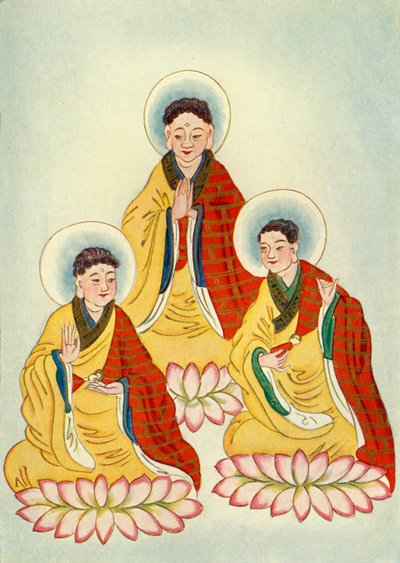 „Budhistická triáda“, 1922. od Unbekannt