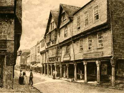 Butterwalk, Dartmouth, 1898. od Unbekannt