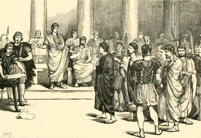 Catilinariánští spiklenci před senátem, 1890. od Unbekannt
