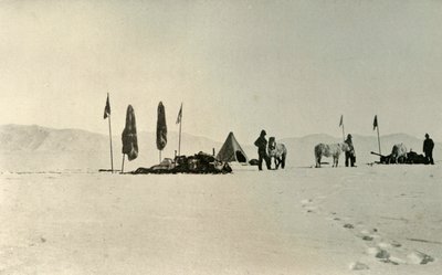 Tábor po projetí předchozí nejvzdálenější jižní šířky, listopad 1908, 1909 od Unbekannt