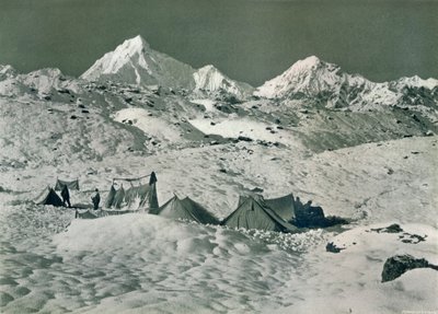 Tábor pod Jongsong La, c1903 od Unbekannt