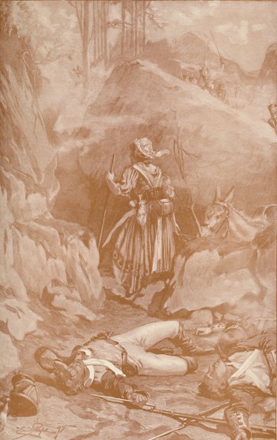 Cantinière z 26. pluku lezení po skalách v Busaco, 1810, 1896. od Unbekannt