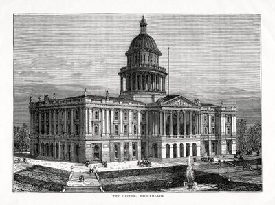 Kapitol, Sacramento, Kalifornie, USA, 1877 od Unbekannt