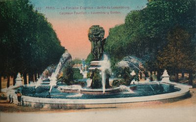 Fontána Carpeaux - Jardin du Luxembourg, Paříž, c1920 od Unbekannt