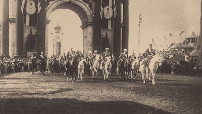 Slavnostní vstup Mikuláše II do Moskvy 9. května 1896, 1896 od Unbekannt