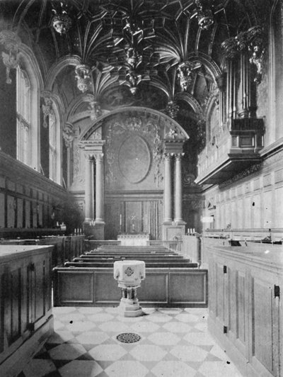 Kaple, palác Hampton Court, 1903 od Unbekannt