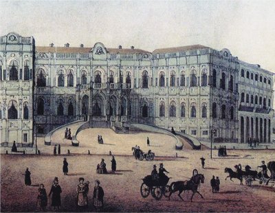 Chertkovův dům na Myasnitskaya ulici v Moskvě, 1860s od Unbekannt