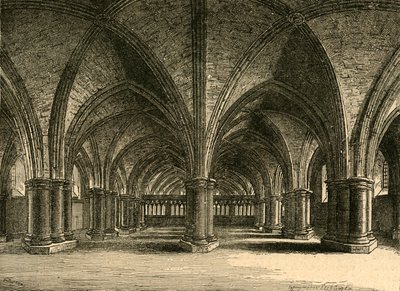 Kostel sv. Víry, krypta starých sv. Pavla, z pohledu od Hollara, 1897. od Unbekannt