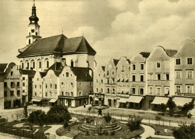 Kostel svatého Jiří, Schärding am Inn, Horní Rakousko, c1935. od Unbekannt