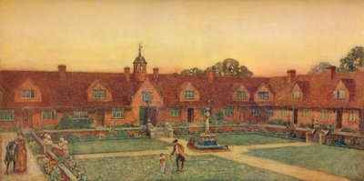 The Churchill Cottage Homes, Somerset. Silcock a Reay, architekti, 1907 od Unbekannt