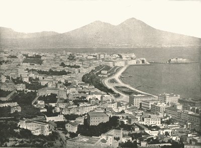 Město, záliv a Vesuv, Neapol, Itálie, 1895. od Unbekannt