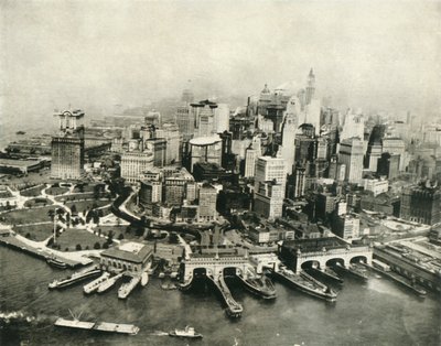 Město New York při pohledu ze vzduchu, 1936. od Unbekannt