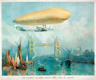 „Let Clementa-Bayarda z Paříže do Londýna“, c 1908 od Unbekannt