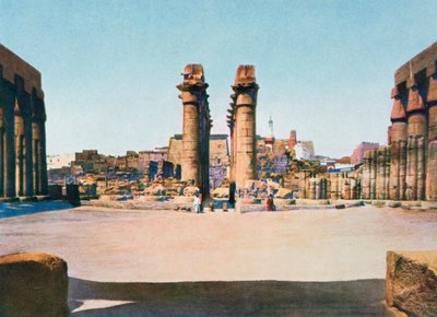 Kolonáda Amenhotepa III., Chrám v Luxoru, Egypt, 20. století od Unbekannt