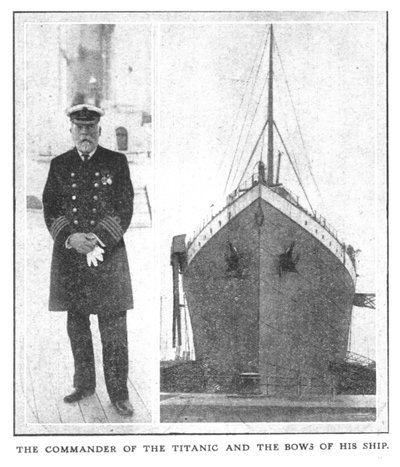 Velitel Titaniku a luky jeho lodi, 20. dubna 1912. od Unbekannt