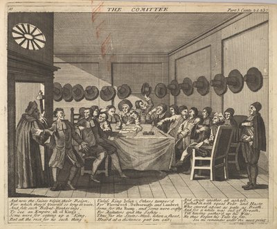 Deska výboru 10: Ilustrace k Hudibras Samuela Butlera, 1725-30. od Unbekannt