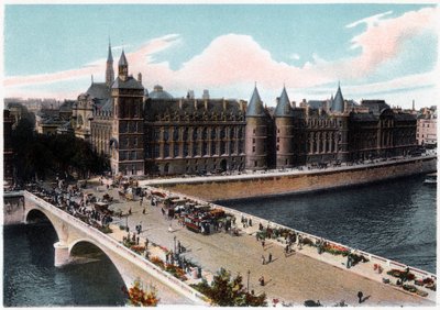 Conciergerie a Pont Neuf, Paříž, c1900 od Unbekannt