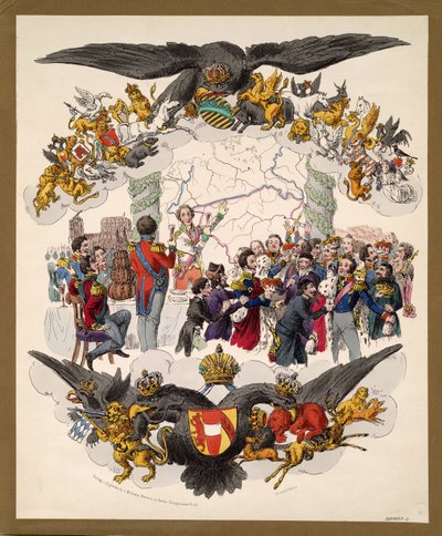 Vídeňský karikaturní kongres, 1815 od Unbekannt