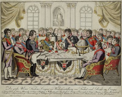 Vídeňský kongres, c. 1815 od Unbekannt