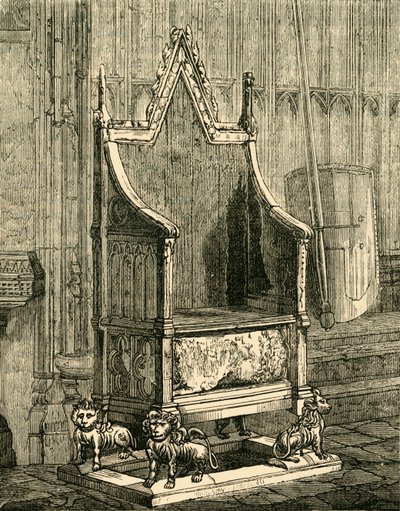 Korunovační židle, 1881. od Unbekannt