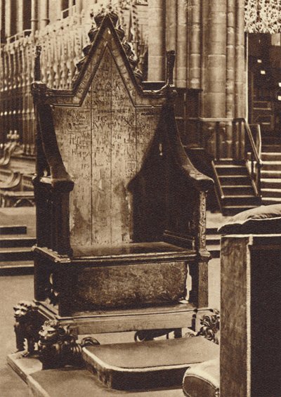 The Coronation Chair and the Stone of Scone, 1937 od Unbekannt