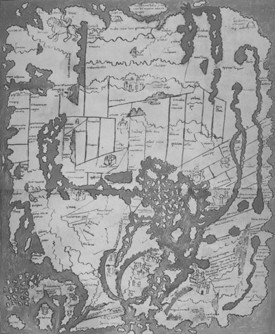 Cottoniana nebo anglosaská mapa MS Tib. BV, c995, 1903 od Unbekannt