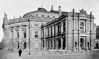 Dvorní divadlo, Vídeň, Rakousko, 1899 od Unbekannt