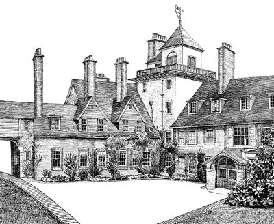 The Court Yard, Standen, East Grinstead, 1900 od Unbekannt