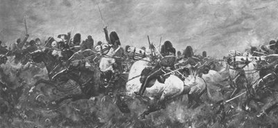 Krymská válka, 1854-56: Rally of the Scots Greys...u Balaclava, 1901. od Unbekannt