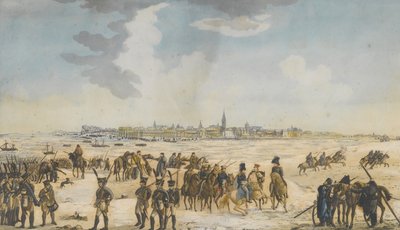 Překročení Rýna poblíž Düsseldorfu ruskou armádou, 13. ledna 1814, 1814 od Unbekannt