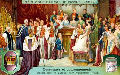 Korunování Viktorie, anglické královny v roce 1837, c1900 od Unbekannt