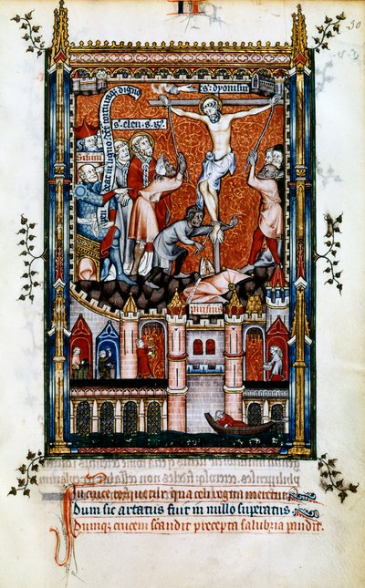Ukřižování svatého Denise, 1317 od Unbekannt