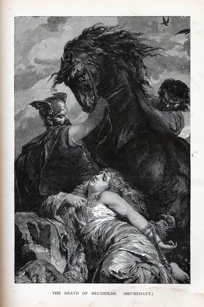 Smrt Brunhildy, Brunehaut, 1882 od Unbekannt