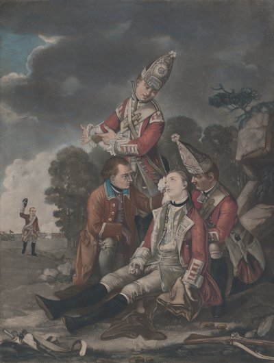 Smrt generála Wolfa v Quebecu září 1759, 10. října 1779. od Unbekannt